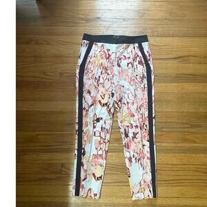 Luxury Chic Donna Karan New York Printed Cotton Pants Size 6